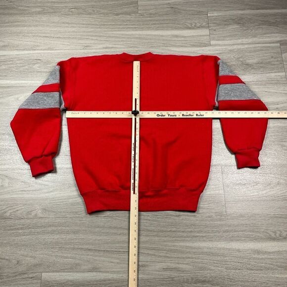 Vintage Russell Athletic Sweatshirt Mens Large Red Blank 90s Retro - Picture 11 of 14